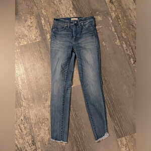 Madewell 10”high rise skinny jeans size 27